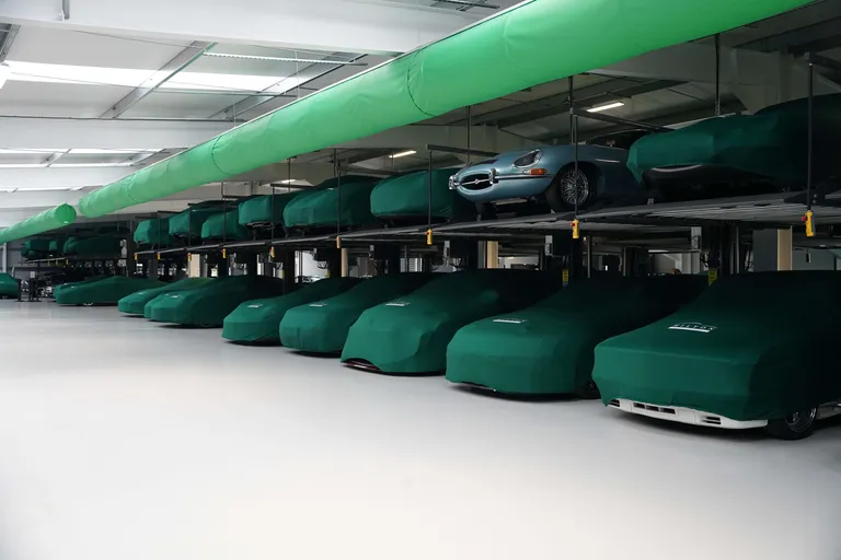 Strongman Lifts - Donnington car stacking lift maximising capacity in car storage facility