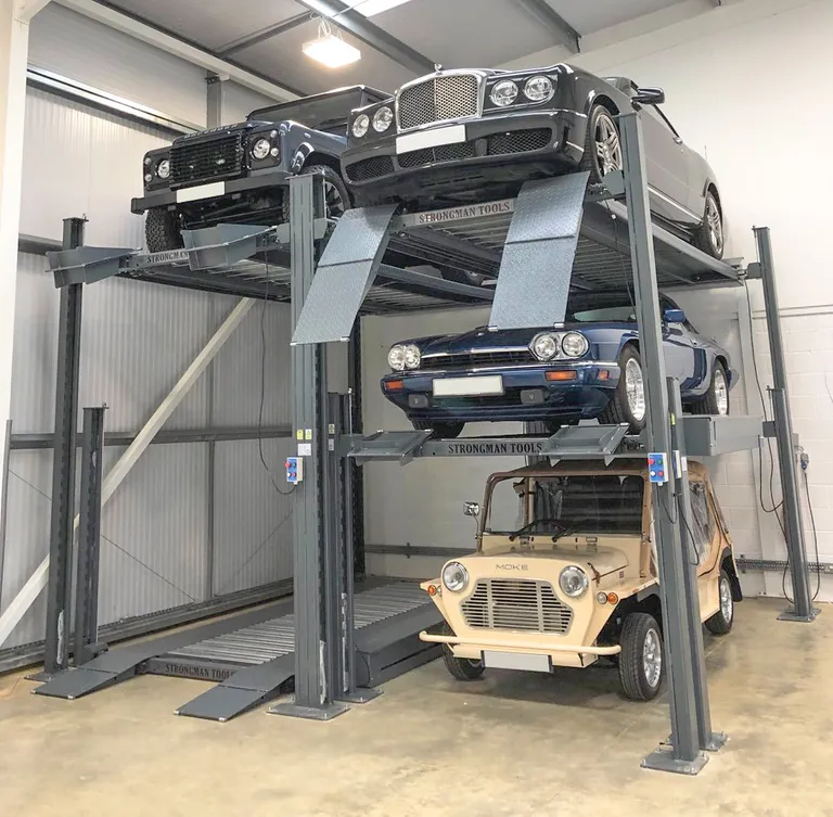 Strongman Lifts - Bewdley triple parker with heavy duty lifting capacity